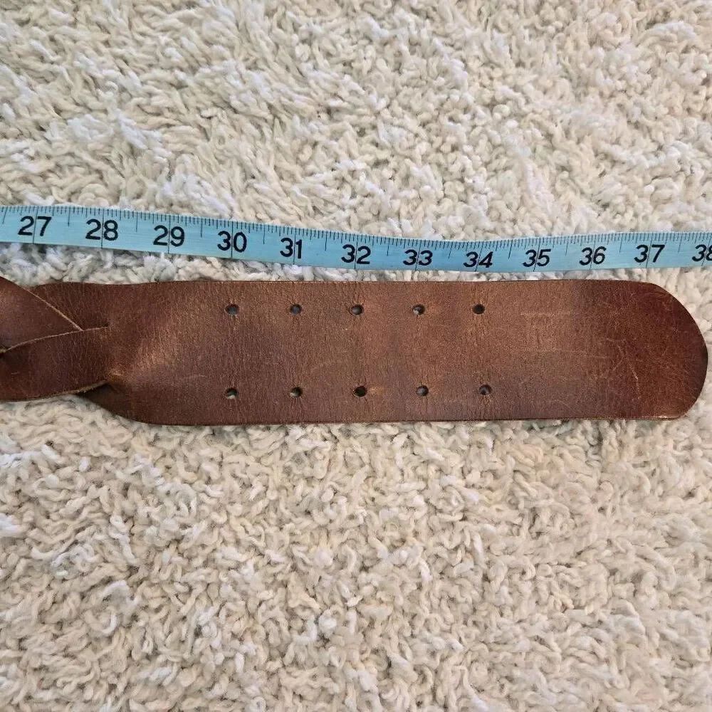 Banana Republic Dark Brown Braided Leather Belt Small - Picture 6 of 8